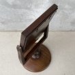 画像5: VINTAGE ANTIQUE MIRROR HAMILTON ヴィンテージ アンティーク スタンドミラー 鏡  / 卓上ミラー インテリア ディスプレイ ウッド 木製 雑貨 店舗什器 アメリカ USA (5)