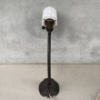 画像2: VINTAGE ANTIQUE DESKLAMP JAPANNED HUBBELL GE ヴィンテージ アンティーク デスクランプ スタンドライト ジャパンド ジャパンカラー 卓上ライト 照明 / ミルクガラスシェード グースネック コレクタブル 店舗什器 アメリカ (2)