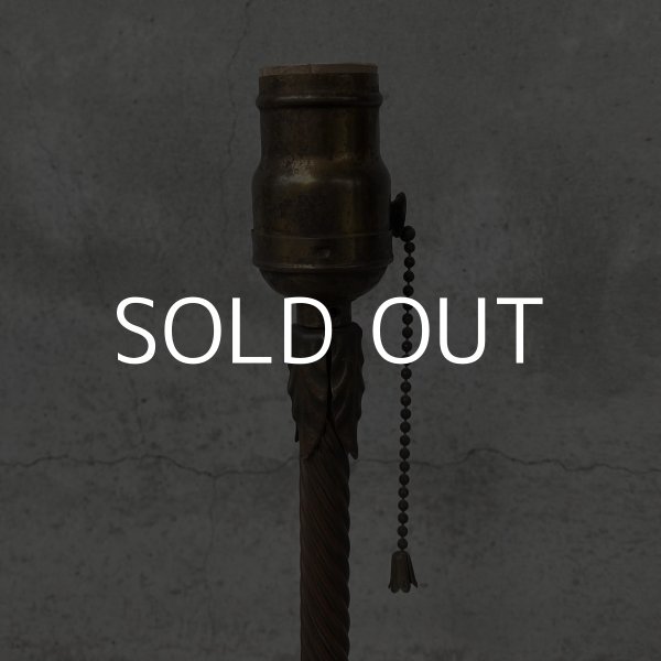 画像6: VINTAGE ANTIQUE DESKLAMP ヴィンテージ アンティーク デスクランプ スタンドライト 卓上ライト 照明 / テーブルランプ ろうそく型 キャンドル 店舗什器 アメリカ (6)