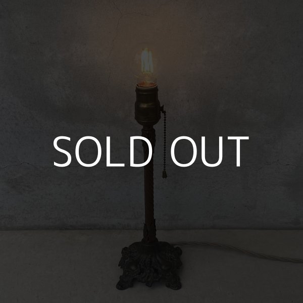 画像10: VINTAGE ANTIQUE DESKLAMP ヴィンテージ アンティーク デスクランプ スタンドライト 卓上ライト 照明 / テーブルランプ ろうそく型 キャンドル 店舗什器 アメリカ (10)