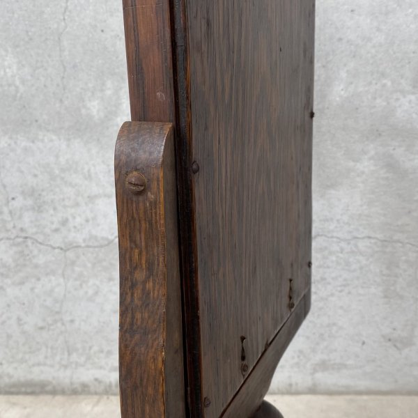 画像8: VINTAGE ANTIQUE MIRROR HAMILTON ヴィンテージ アンティーク スタンドミラー 鏡  / 卓上ミラー インテリア ディスプレイ ウッド 木製 雑貨 店舗什器 アメリカ USA (8)