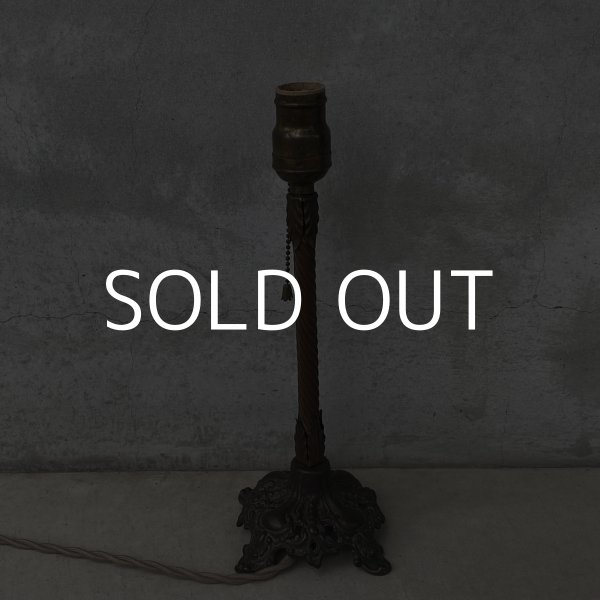 画像4: VINTAGE ANTIQUE DESKLAMP ヴィンテージ アンティーク デスクランプ スタンドライト 卓上ライト 照明 / テーブルランプ ろうそく型 キャンドル 店舗什器 アメリカ (4)