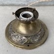 画像4: VINTAGE ANTIQUE LIGHTING ヴィンテージ アンティーク  シーリングライト 天井照明  / ライト ランプ インテリア ブラス 電気 真鍮 店舗什器 アメリカ (4)