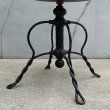 画像7: VINTAGE ANTIQUE TONK PIANO CHAIR STOOL  ヴィンテージ アンティーク ピアノチェア スツール 椅子 / 回転いす ウッド アイアン 木製 鉄 家具 店舗什器 アメリカ (1) (7)