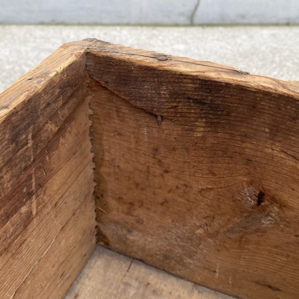 画像11: VINTAGE ANTIQUE WOOD CRATE WOODEN BOX BON AMI ヴィンテージ アンティーク ウッドボックス 木箱 / コレクタブル 収納 ケース ガレージ ガーデニング 店舗什器 アメリカ USA   (11)