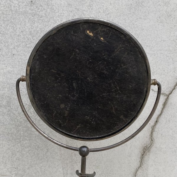 画像6: VINTAGE ANTIQUE MIRROR ヴィンテージ アンティーク スタンドミラー 鏡 / 卓上ミラー シェービングミラー インテリア ディスプレイ ウッド 木製 雑貨 店舗什器 化粧 アメリカ (3) (6)