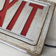 画像8: VINTAGE ANIQUE EXIT SIGN ヴィンテージ アンティーク 看板 電光看板 出口 / ライトサイン サインランプ 電飾看板 非常口 ガレージ 店舗什器 アメリカ (8)