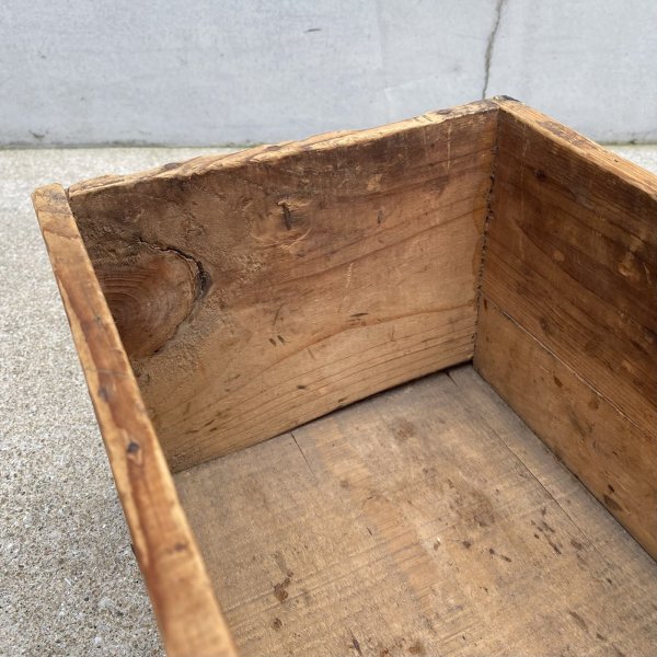 画像10: VINTAGE ANTIQUE WOOD CRATE WOODEN BOX BON AMI ヴィンテージ アンティーク ウッドボックス 木箱 / コレクタブル 収納 ケース ガレージ ガーデニング 店舗什器 アメリカ USA   (10)
