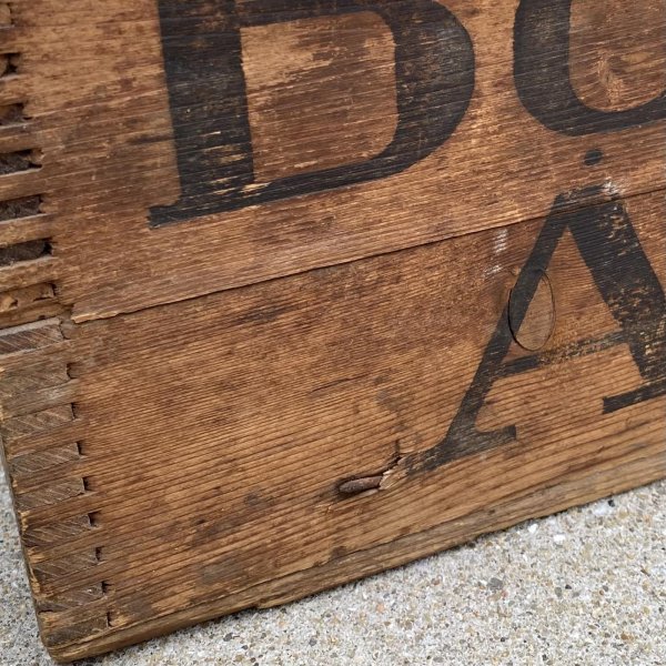 画像9: VINTAGE ANTIQUE WOOD CRATE WOODEN BOX BON AMI ヴィンテージ アンティーク ウッドボックス 木箱 / コレクタブル 収納 ケース ガレージ ガーデニング 店舗什器 アメリカ USA   (9)