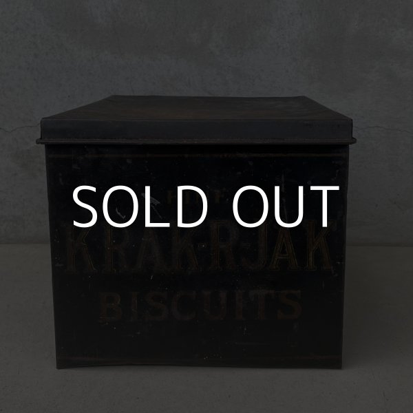 画像4: VINTAGE ANTIQUE KRAK-R-JAK  THE UNION BISCUIT CO. TIN CAN ヴィンテージ アンティーク  クラッカージャック ティン 缶 箱 ボックス / アドバタイジング  ビスケット ブリキ 小物入れ 収納 雑貨 企業物 アメリカ   (4)