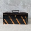 画像2: VINTAGE ANTIQUE JAPANNED BOX ヴィンテージ アンティーク ジャパンド ジャパンカラー ボックス / コレクタブル キャッシュボックス 金庫 ケース 箱 アメリカ (2)