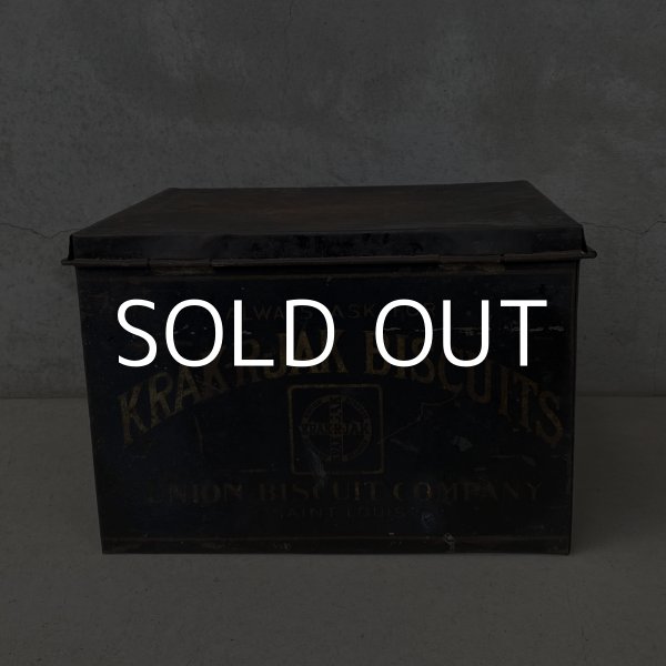 画像3: VINTAGE ANTIQUE KRAK-R-JAK  THE UNION BISCUIT CO. TIN CAN ヴィンテージ アンティーク  クラッカージャック ティン 缶 箱 ボックス / アドバタイジング  ビスケット ブリキ 小物入れ 収納 雑貨 企業物 アメリカ   (3)