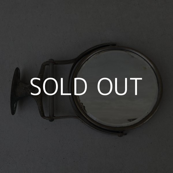 画像1: VINTAGE ANTIQUE WALL MIRROR ヴィンテージ アンティーク ウォールミラー 壁掛けミラー 鏡 / ラウンドミラー ウォールインテリア 店舗什器 アメリカ (1)