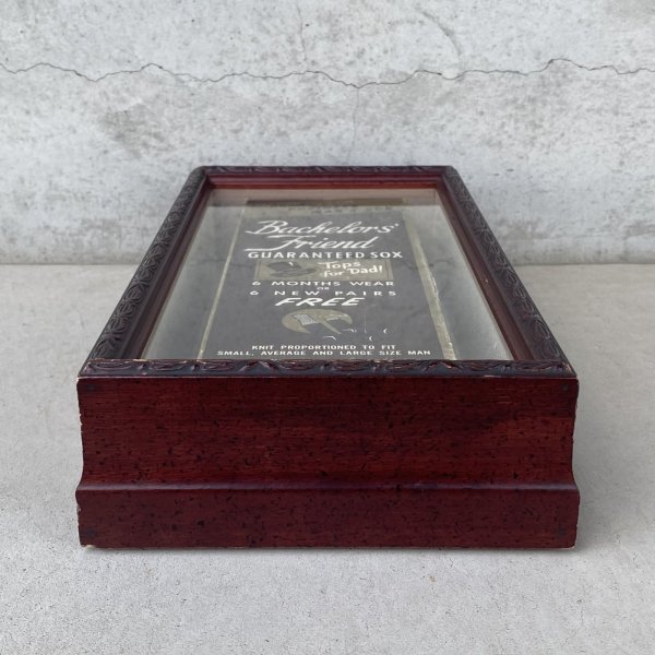 画像3: VINTAGE ANTIQUE BACHELOR'S FRIEND GUARANTEED SOX BOX ヴィンテージ アンティーク パッケージ 箱 / アドバタイジング コレクタブル ソックス ウォールインテリア ディスプレイ 企業物 アメリカ (3)