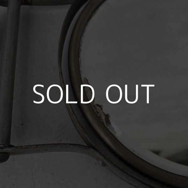 画像7: VINTAGE ANTIQUE WALL MIRROR ヴィンテージ アンティーク ウォールミラー 壁掛けミラー 鏡 / ラウンドミラー ウォールインテリア 店舗什器 アメリカ (7)