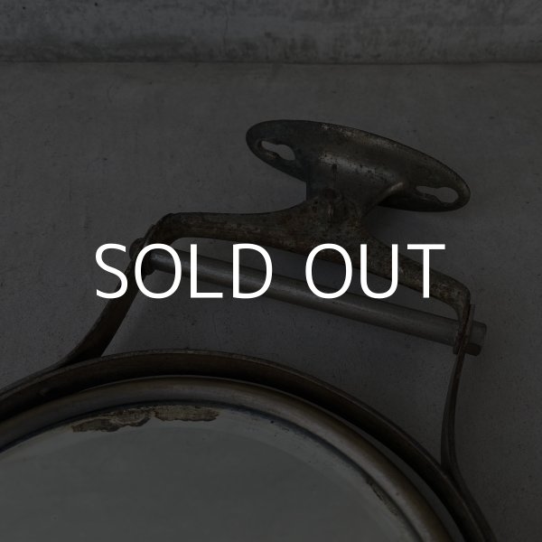 画像6: VINTAGE ANTIQUE WALL MIRROR ヴィンテージ アンティーク ウォールミラー 壁掛けミラー 鏡 / ラウンドミラー ウォールインテリア 店舗什器 アメリカ (6)