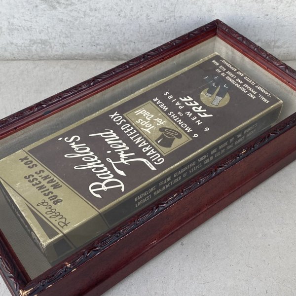 画像11: VINTAGE ANTIQUE BACHELOR'S FRIEND GUARANTEED SOX BOX ヴィンテージ アンティーク パッケージ 箱 / アドバタイジング コレクタブル ソックス ウォールインテリア ディスプレイ 企業物 アメリカ (11)
