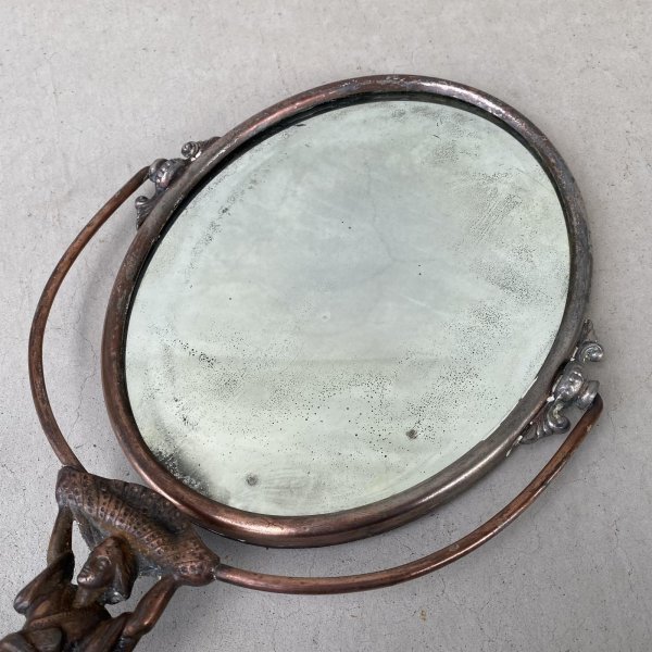 画像8: VINTAGE ANTIQUE STAND MIRROR GOLDEN MFG CO. ヴィンテージ アンティーク スタンドミラー 鏡 / 卓上ミラー インテリア ディスプレイ 雑貨 店舗什器 化粧  アメリカ (8)
