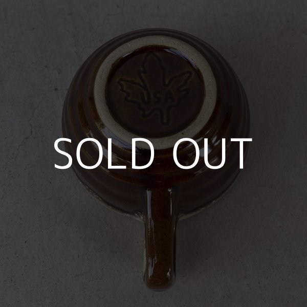 画像5: VINTAGE ANTIQUE CUP AND SAUCER ヴィンテージ アンティーク カップ＆ソーサー マグ 食器 陶器 / コーヒーカップ ブラウン 茶色 カフェ 喫茶店 店舗什器 アメリカ (2) (5)