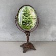 画像1: VINTAGE ANTIQUE STAND MIRROR GOLDEN MFG CO. ヴィンテージ アンティーク スタンドミラー 鏡 / 卓上ミラー インテリア ディスプレイ 雑貨 店舗什器 化粧  アメリカ (1)