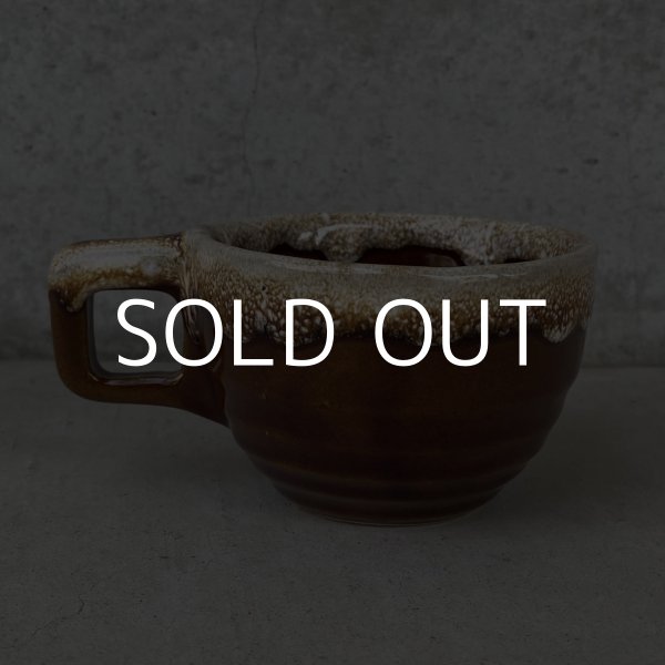 画像7: VINTAGE ANTIQUE CUP AND SAUCER ヴィンテージ アンティーク カップ＆ソーサー マグ 食器 陶器 / コーヒーカップ ブラウン 茶色 カフェ 喫茶店 店舗什器 アメリカ (2) (7)