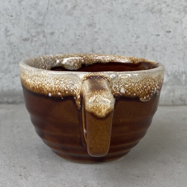 画像6: VINTAGE ANTIQUE CUP AND SAUCER ヴィンテージ アンティーク カップ＆ソーサー マグ 食器 陶器 / コーヒーカップ ブラウン 茶色 カフェ 喫茶店 店舗什器 アメリカ (2) (6)