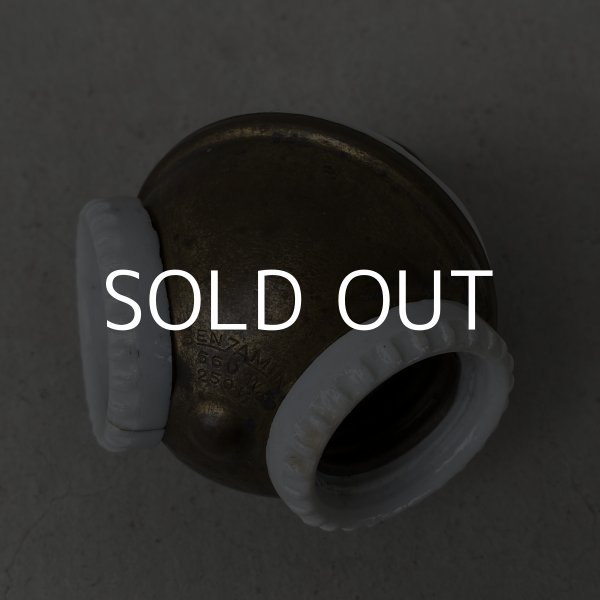 画像1: VINTAGE ANTIQUE BENJAMIN SOCKET ヴィンテージ アンティーク ベンジャミンソケット / ランプ ライト 2灯 コレクタブル 照明 店舗什器 アメリカ USA (5) (1)
