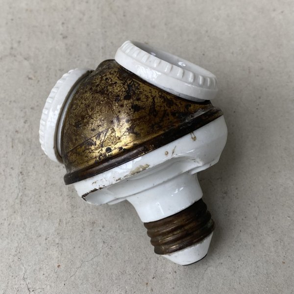 画像5: VINTAGE ANTIQUE BENJAMIN SOCKET ヴィンテージ アンティーク ベンジャミンソケット / ランプ ライト 2灯 コレクタブル 照明 店舗什器 アメリカ USA (1) (5)