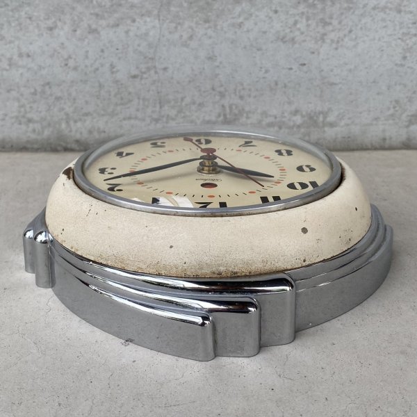 画像4: VINTAGE ANTIQUE WALL CLOCK  TELECHRON KITCHEN CLOCK ヴィンテージ アンティーク テレクロン ウォールクロック 壁掛け時計 キッチンクロック / インテリア ミッドセンチュリー アイボリー 店舗什器 アメリカ USA (4)