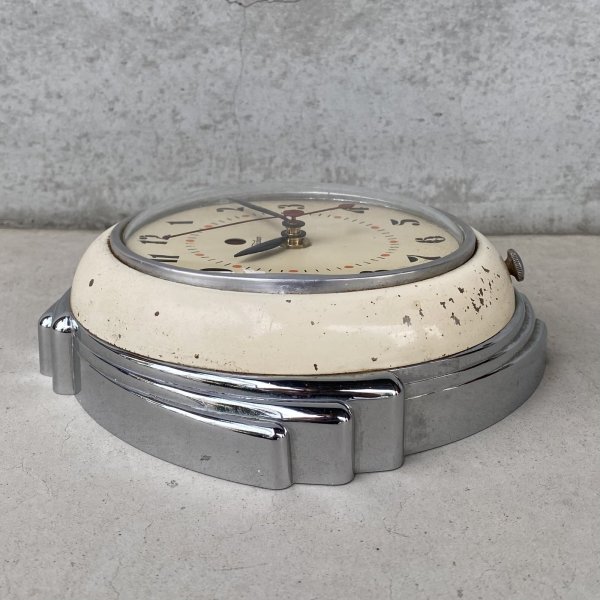 画像5: VINTAGE ANTIQUE WALL CLOCK  TELECHRON KITCHEN CLOCK ヴィンテージ アンティーク テレクロン ウォールクロック 壁掛け時計 キッチンクロック / インテリア ミッドセンチュリー アイボリー 店舗什器 アメリカ USA (5)