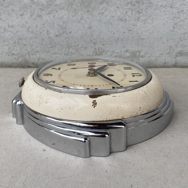 画像6: VINTAGE ANTIQUE WALL CLOCK  TELECHRON KITCHEN CLOCK ヴィンテージ アンティーク テレクロン ウォールクロック 壁掛け時計 キッチンクロック / インテリア ミッドセンチュリー アイボリー 店舗什器 アメリカ USA (6)