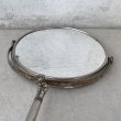 画像8: VINTAGE ANTIQUE MIRROR ヴィンテージ アンティーク スタンドミラー 鏡 / 卓上ミラー シェービングミラー ラウンド インテリア 化粧 店舗什器 アメリカ USA (4) (8)
