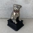 画像1: VINTAGE ANTIQUE BULLDOG FIGURE ヴィンテージ アンティーク ブルドッグ オブジェ 置物 / コレクタブル ディスプレイ インテリア 犬 動物 アメリカ (1)