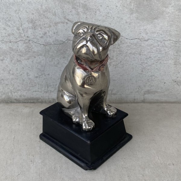 画像1: VINTAGE ANTIQUE BULLDOG FIGURE ヴィンテージ アンティーク ブルドッグ オブジェ 置物 / コレクタブル ディスプレイ インテリア 犬 動物 アメリカ (1)