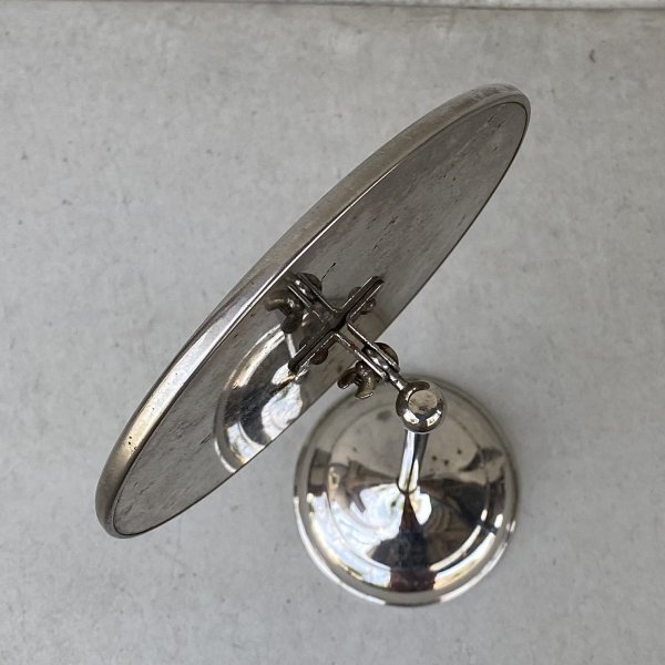 画像6: VINTAGE ANTIQUE MIRROR ヴィンテージ アンティーク スタンドミラー 鏡 / 卓上ミラー シェービングミラー ラウンド インテリア  化粧 店舗什器 アメリカ USA (5) (6)
