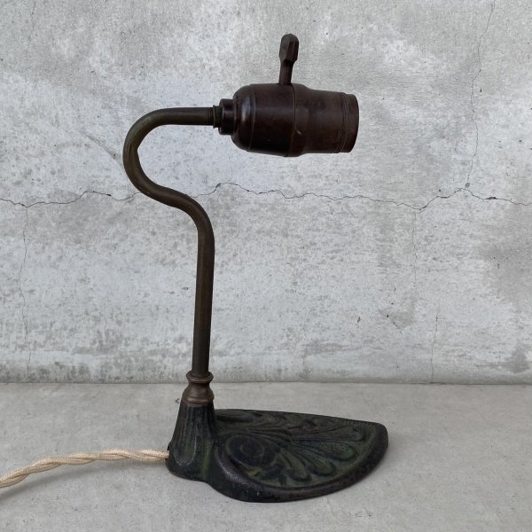 画像3: VINTAGE ANTIQUE DESKLAMP ヴィンテージ アンティーク デスクランプ スタンドライト  卓上ライト 照明 / テーブルランプ コレクタブル 店舗什器 E26 アメリカ (3)