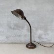画像1: VINTAGE ANTIQUE FARIES DESK LAMP  STAND LIGHT ヴィンテージ アンティーク フェアリーズ デスクランプ デスクライト スタンドライト 卓上ライト 照明 / コレクタブル グースネック テーブルランプ 店舗什器 アメリカ (1)