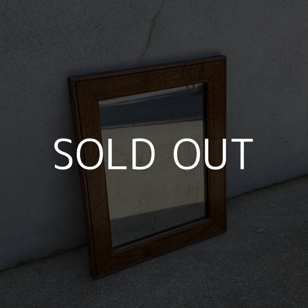 画像1: VINTAGE ANTIQUE WALL MIRROR ヴィンテージ アンティーク 鏡 ミラー 壁掛けミラー ウォールミラー / インテリア ウッド 木製 店舗什器 アメリカ (4) (1)