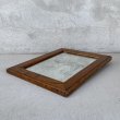 画像4: VINTAGE ANTIQUE WALL MIRROR ヴィンテージ アンティーク 鏡 ミラー 壁掛けミラー ウォールミラー / インテリア ウッド 木製 店舗什器 アメリカ (4) (4)