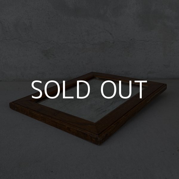 画像4: VINTAGE ANTIQUE WALL MIRROR ヴィンテージ アンティーク 鏡 ミラー 壁掛けミラー ウォールミラー / インテリア ウッド 木製 店舗什器 アメリカ (4) (4)