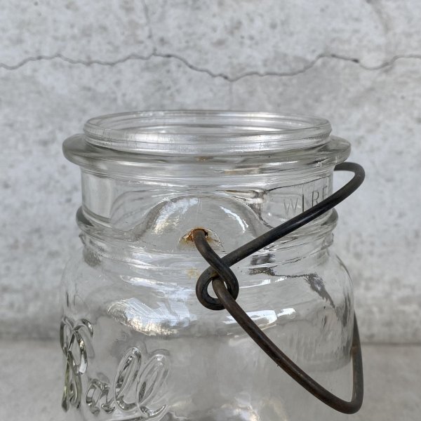 画像8: VINTAGE ANTIQUE BALL IDEAL JAR ヴィンテージ アンティーク ボール ジャー ガラス瓶 アメリカ / ワイヤー付き クリアー ディスプレイ ボトル 小物入れ 収納 店舗什器 D (8)