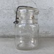 画像2: VINTAGE ANTIQUE BALL IDEAL JAR ヴィンテージ アンティーク ボール ジャー ガラス瓶 アメリカ / ワイヤー付き クリアー ディスプレイ ボトル 小物入れ 収納 店舗什器 C (2)