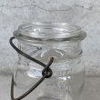 画像9: VINTAGE ANTIQUE BALL IDEAL JAR ヴィンテージ アンティーク ボール ジャー ガラス瓶 アメリカ / ワイヤー付き クリアー ディスプレイ ボトル 小物入れ 収納 店舗什器 D (9)
