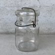 画像2: VINTAGE ANTIQUE BALL IDEAL JAR ヴィンテージ アンティーク ボール ジャー ガラス瓶 アメリカ / ワイヤー付き クリアー ディスプレイ ボトル 小物入れ 収納 店舗什器 D (2)