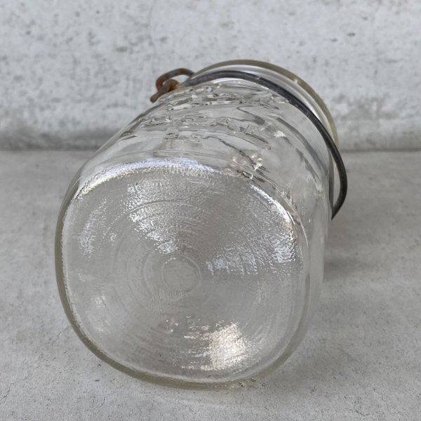 画像6: VINTAGE ANTIQUE BALL IDEAL JAR ヴィンテージ アンティーク ボール ジャー ガラス瓶 アメリカ / ワイヤー付き クリアー ディスプレイ ボトル 小物入れ 収納 店舗什器 C (6)