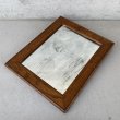 画像5: VINTAGE ANTIQUE WALL MIRROR ヴィンテージ アンティーク 鏡 ミラー 壁掛けミラー ウォールミラー / インテリア ウッド 木製 店舗什器 アメリカ (4) (5)