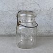 画像1: VINTAGE ANTIQUE BALL IDEAL JAR ヴィンテージ アンティーク ボール ジャー ガラス瓶 アメリカ / ワイヤー付き クリアー ディスプレイ ボトル 小物入れ 収納 店舗什器 C (1)