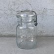 画像1: VINTAGE ANTIQUE BALL IDEAL JAR ヴィンテージ アンティーク ボール ジャー ガラス瓶 アメリカ / ワイヤー付き クリアー ディスプレイ ボトル 小物入れ 収納 店舗什器 A (1)