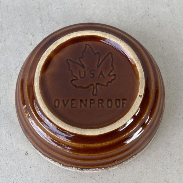 画像7: VINTAGE ANTIQUE BOWL ヴィンテージ アンティーク ボウル 食器 陶器 /  ブラウン 茶色 カフェ 喫茶店 店舗什器 アメリカ (7) (7)