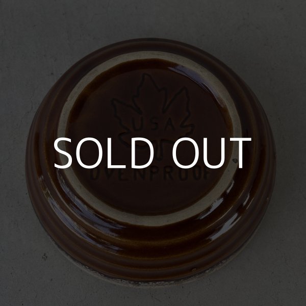 画像7: VINTAGE ANTIQUE BOWL ヴィンテージ アンティーク ボウル 食器 陶器 /  ブラウン 茶色 カフェ 喫茶店 店舗什器 アメリカ (7) (7)